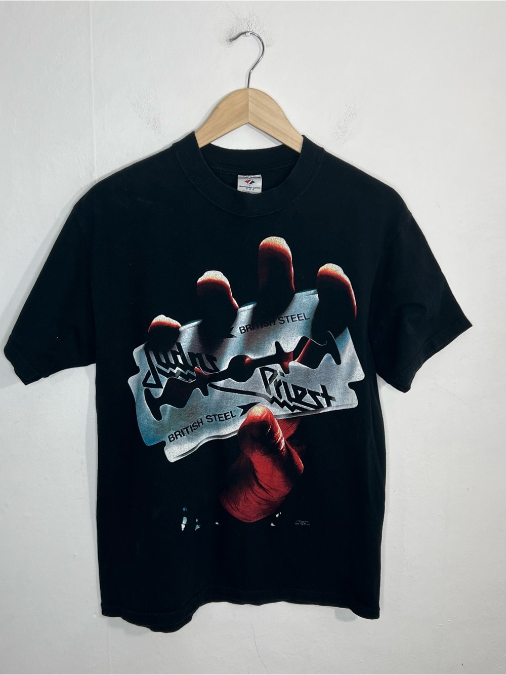 Vintage Judas Priest British Steel T- Shirt 1980 World Tour Black Size Medium